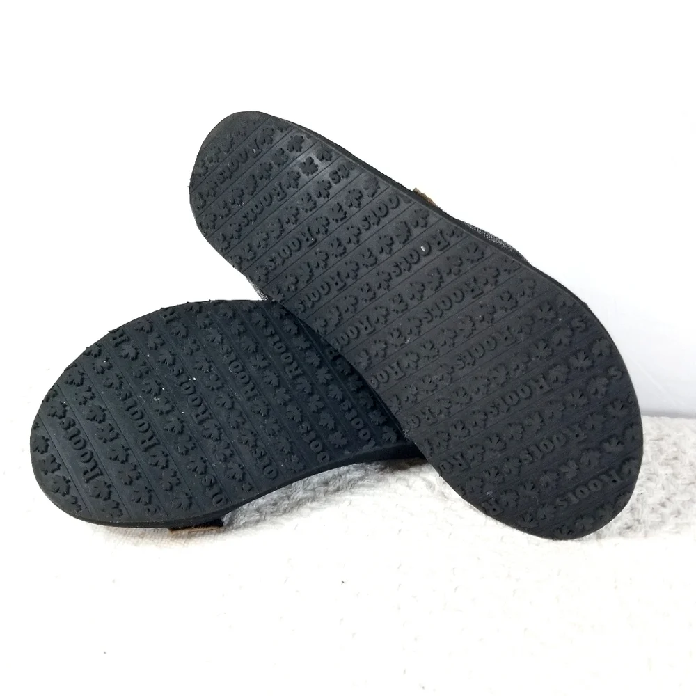 Roots Men's Gray Salt and Pepper Stappy Sandals